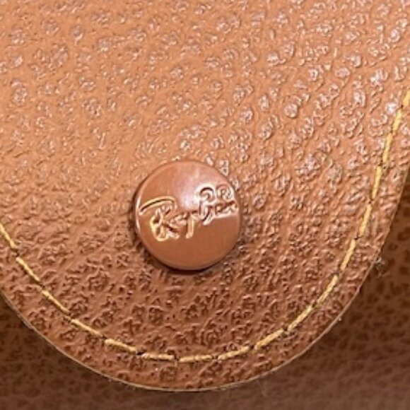 NEW Ray-Ban Sunglasses Soft Leather Brown Case 6.7" - Picture 9 of 14